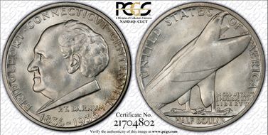 1936 50C Bridgeport MS66