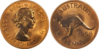 1958 Y. (p) 1D PR66RD