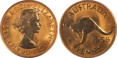 1958 Y. (p) 1D PR66RD