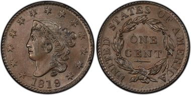 1819/8 1C N-1 MS63BN