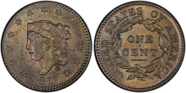 1817 1C N-15 MS63BN