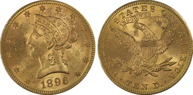 1896 $10 MS63