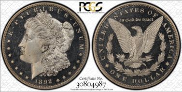 1892 $1 PR66CAM