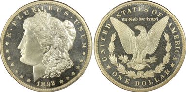 1892 $1 PR66CAM