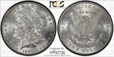 1894-S $1 MS62