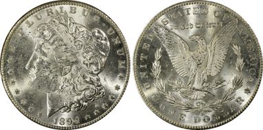1894-S $1 MS62
