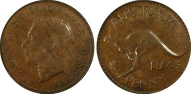 1945 Y. (p) 1D MS63BN