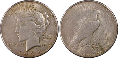 1934-S $1 XF45
