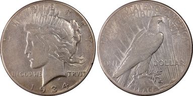 1934-S $1 XF40