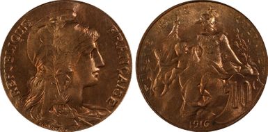 1916 10C Gad-277 F-136 MS65RD