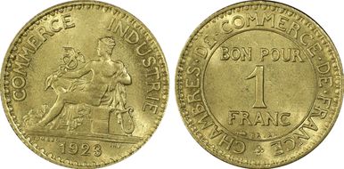 1923 1 Fr Gad-468 F-218 MS65