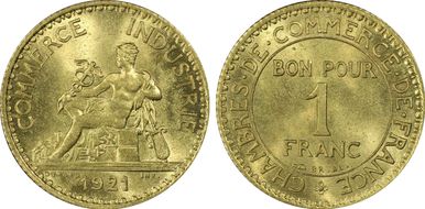 1921 1 Fr Gad-468 F-218 MS65