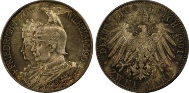 1901 2 Mk 200 Years J-105 MS66+