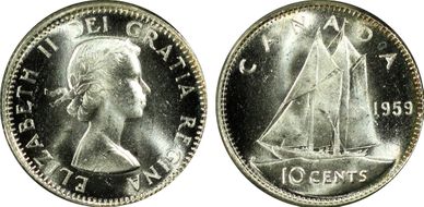 1959 10C MS65