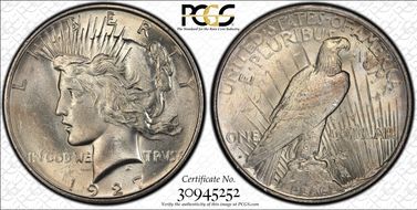 1927-D $1 MS63+