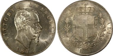 1876-R 5 L KM-8.4  Ag MS63