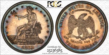 1873 T$1 Trade PR65CAM