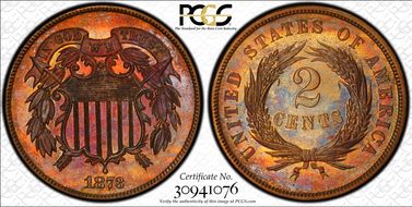 1873 2C Closed 3 PR66RB