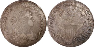 1799/8 $1 13 Reverse Stars XF45