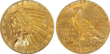1909 $5 MS65