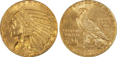 1912 $5 MS65
