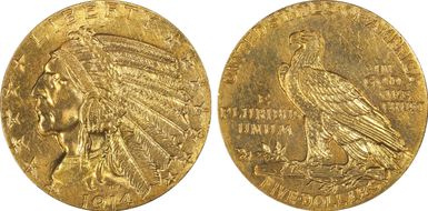1914 $5 MS64