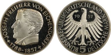 1957-J 5 Mk Eichendorff J-391 PR64+ DCAM