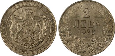 1925 2 Leva KM-38 Poissy MS65