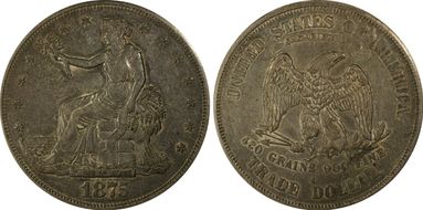 1875-S T$1 AU55