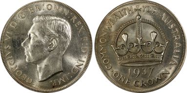 1937 Crown KM-34  Ag MS63