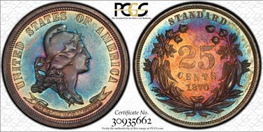 1870 25C J-889 PR67