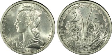 1948 2 Fr Lec-24 MS65