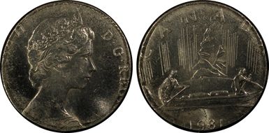 1981 $1 Voyageur MS63