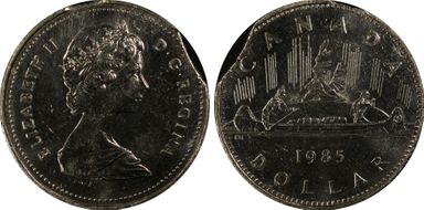 1985 $1 Voyageur MS62