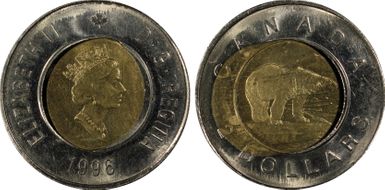 1996 $2 Canadian Planchet MS64