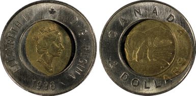 1996 $2 Canadian Planchet MS65
