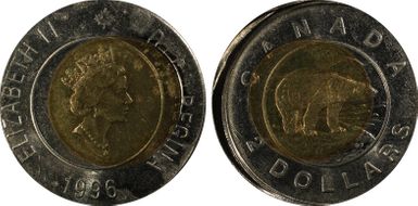 1996 $2 Canadian Planchet MS64