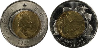1999 $2 Nunavut MS65