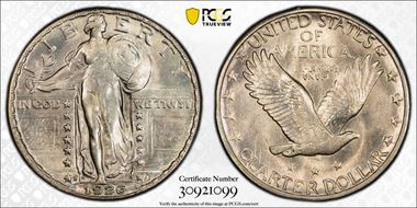 1926-S 25C MS62FH
