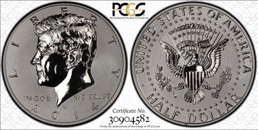 2014-W 50C Reverse Proof 50th Anniversary Set PR70