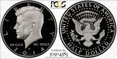 2014-P 50C Silver 50th Anniversary Set PR69DCAM
