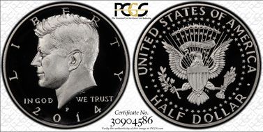 2014-P 50C Silver 50th Anniversary Set PR69DCAM