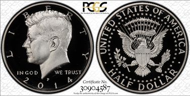 2014-P 50C Silver 50th Anniversary Set PR68DCAM