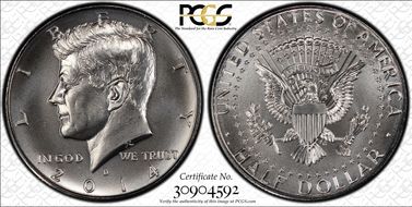 2014-D 50C Silver, 50th Anniversary Set MS68