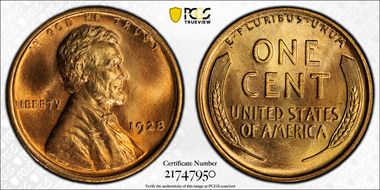 1928 1C MS67RD