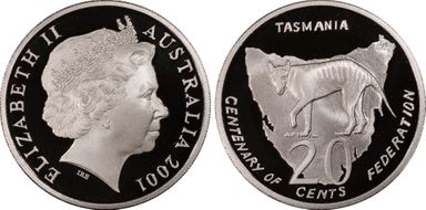 2001 20C Tasmania PR70DCAM