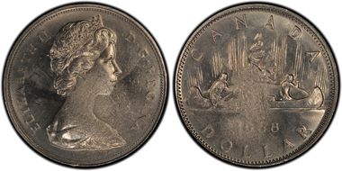 1968 $1 Voyageur MS63