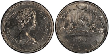 1976 $1 Voyageur Detached Jewels MS63