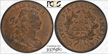 1805 1C S-269 MS62+ BN