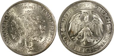 1927-A 5 Mk Oak Tree J-331 MS66